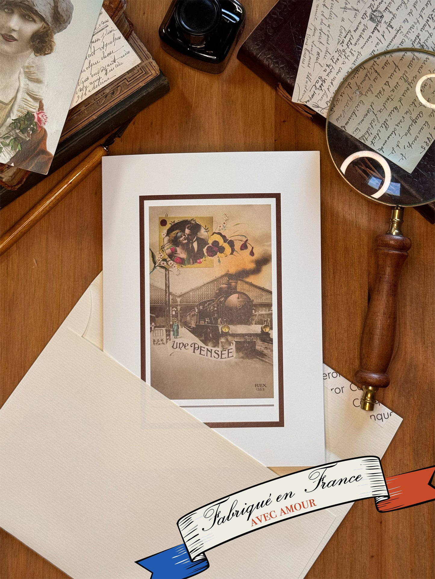 Carte illustrée d’après une correspondance retrouvée - Le Train de 16h08
