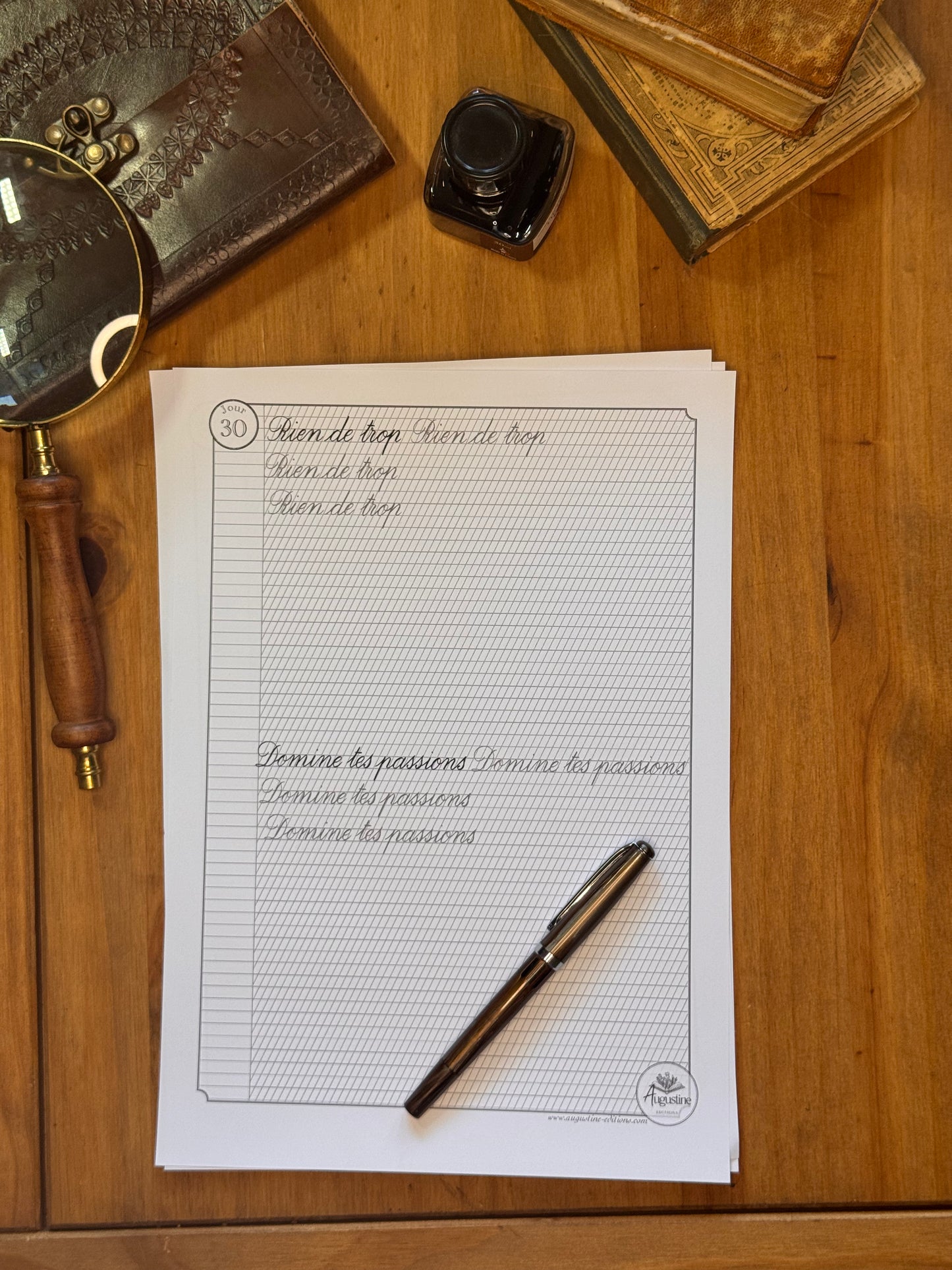 30 jours pour une belle écriture - 69 pages PDF à imprimer