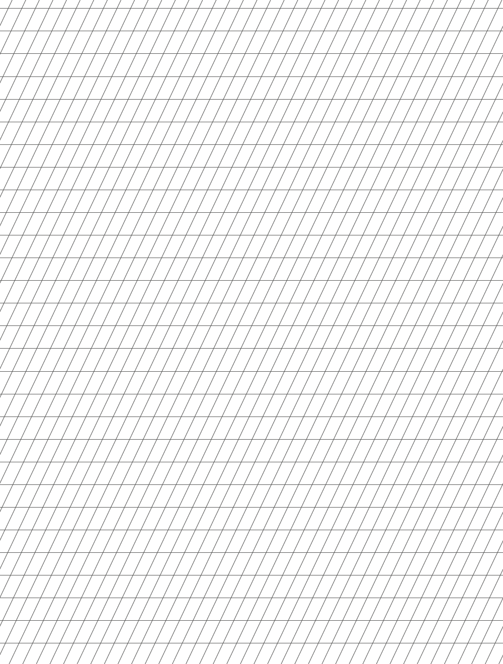 Cahier petits carreaux étroits obliques - entraînement à l'écriture manuscrite