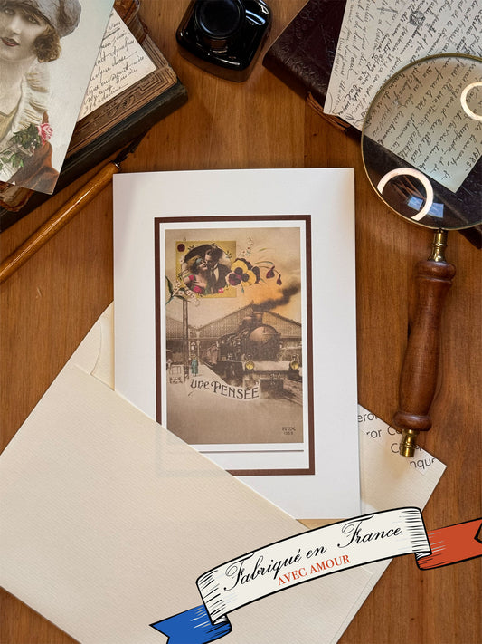 Carte illustrée d’après une correspondance retrouvée - Le Train de 16h08