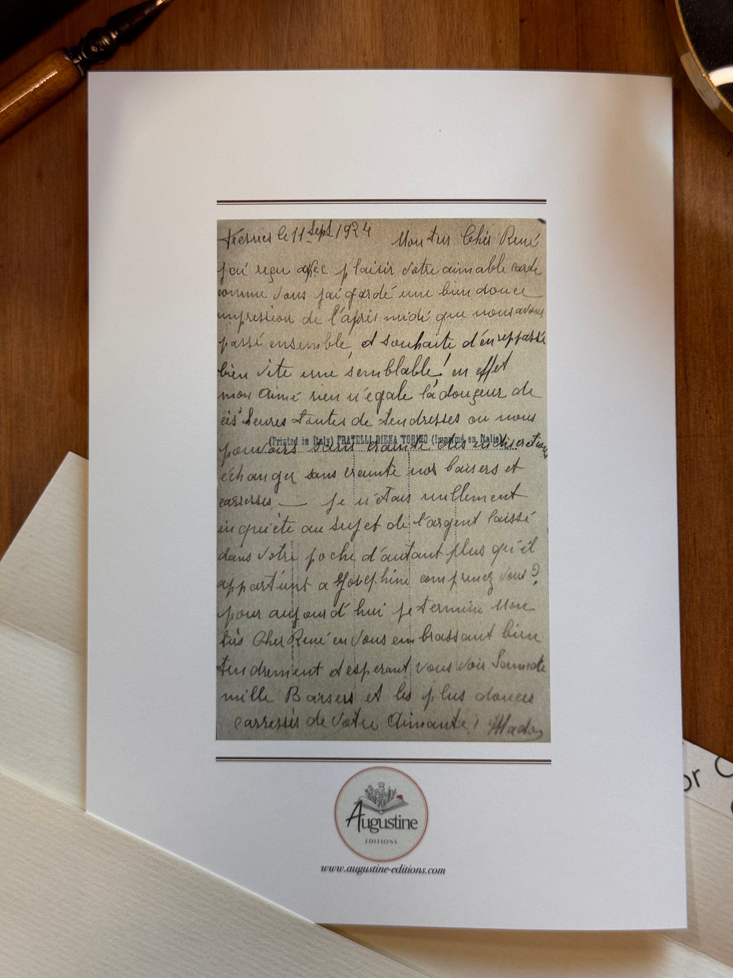 Carte illustrée d’après une correspondance retrouvée - Le Compliment
