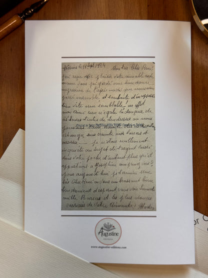 Carte illustrée d’après une correspondance retrouvée - Le Compliment