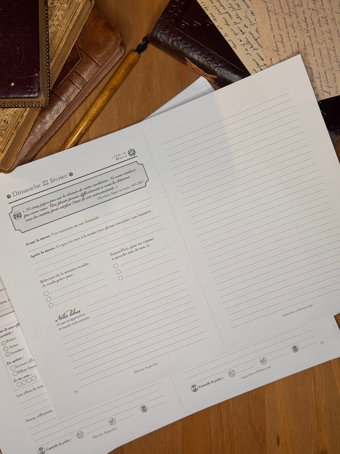 Journal de Carême 2026 - PDF à imprimer